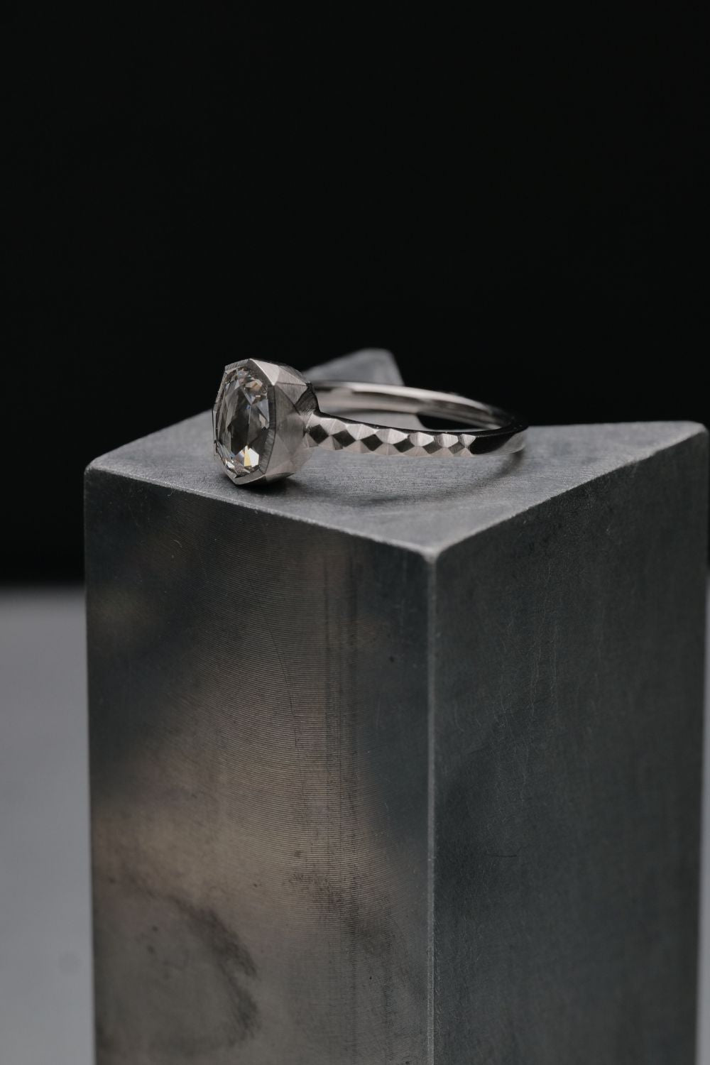 1.01ct Cushion Modified Brilliant Cut Natural Diamond Ring