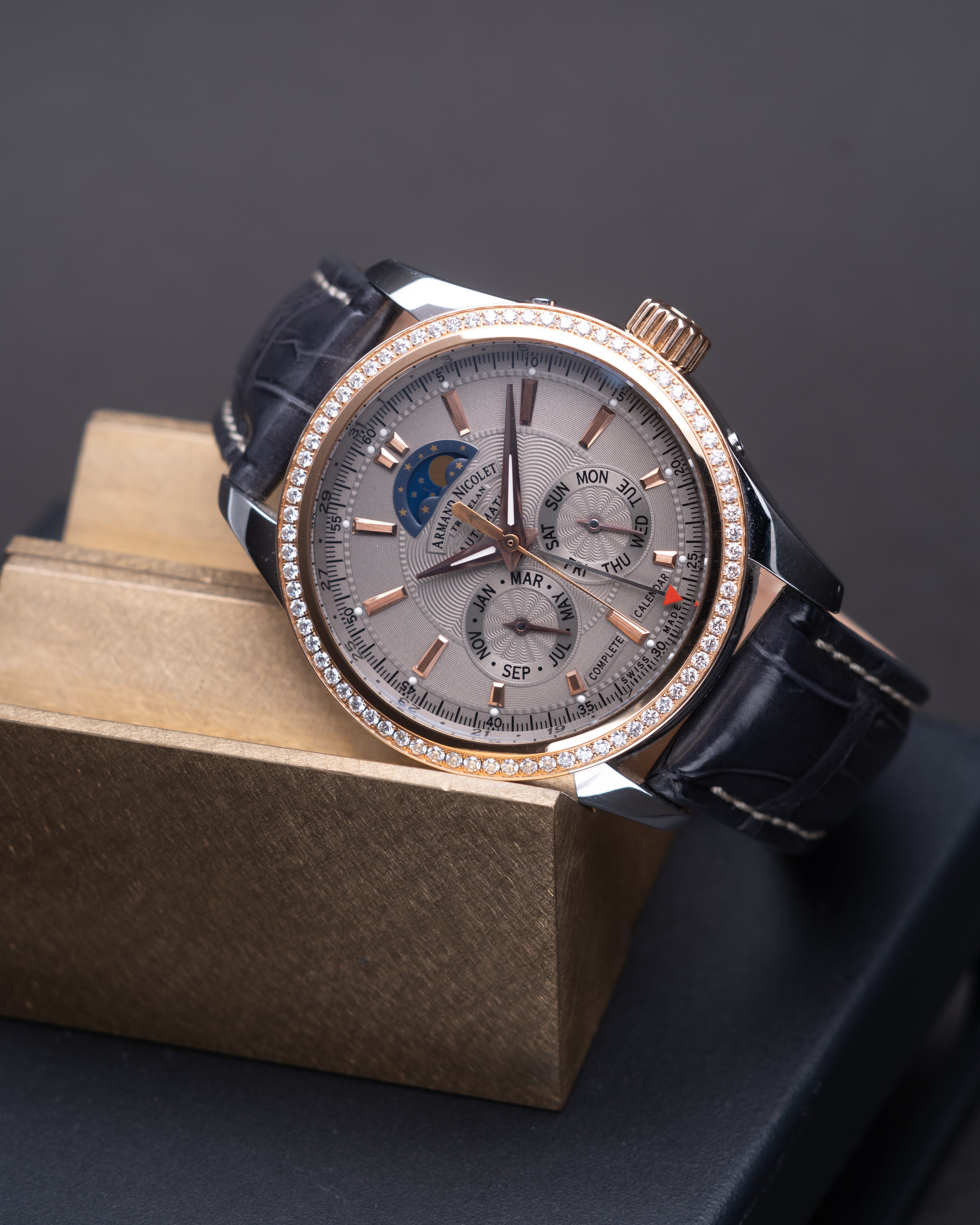 Armand Nicolet - Triple Calendar M02 8642D-2-GR-P974GR2