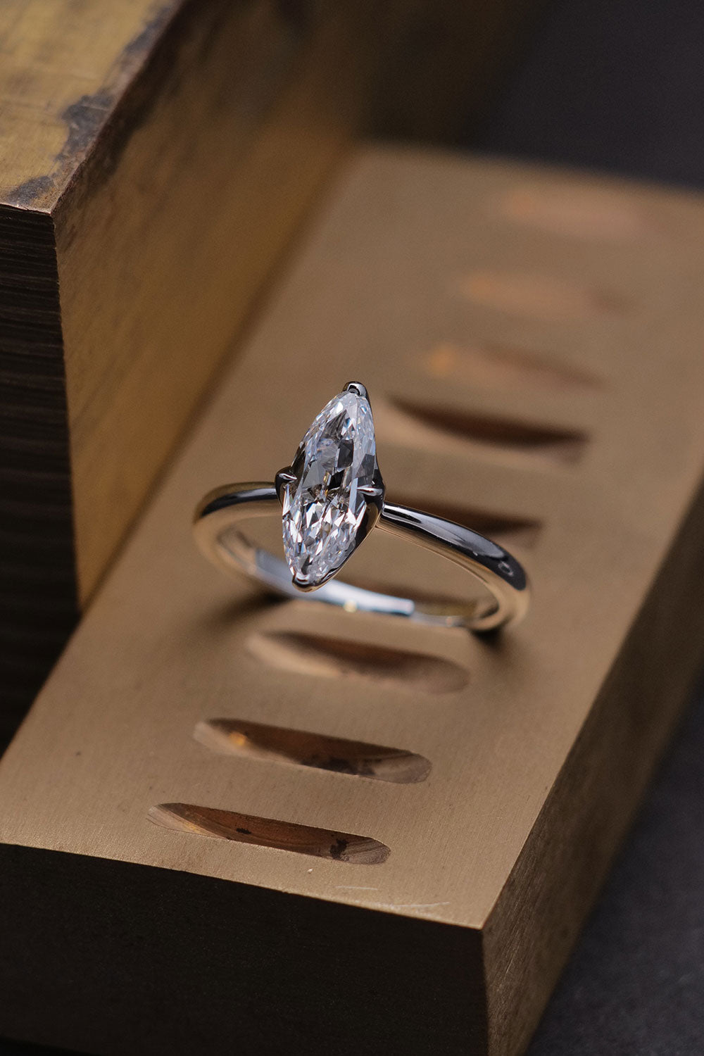 1.01ct Oval Brilliant Cut Natural Diamond Ring