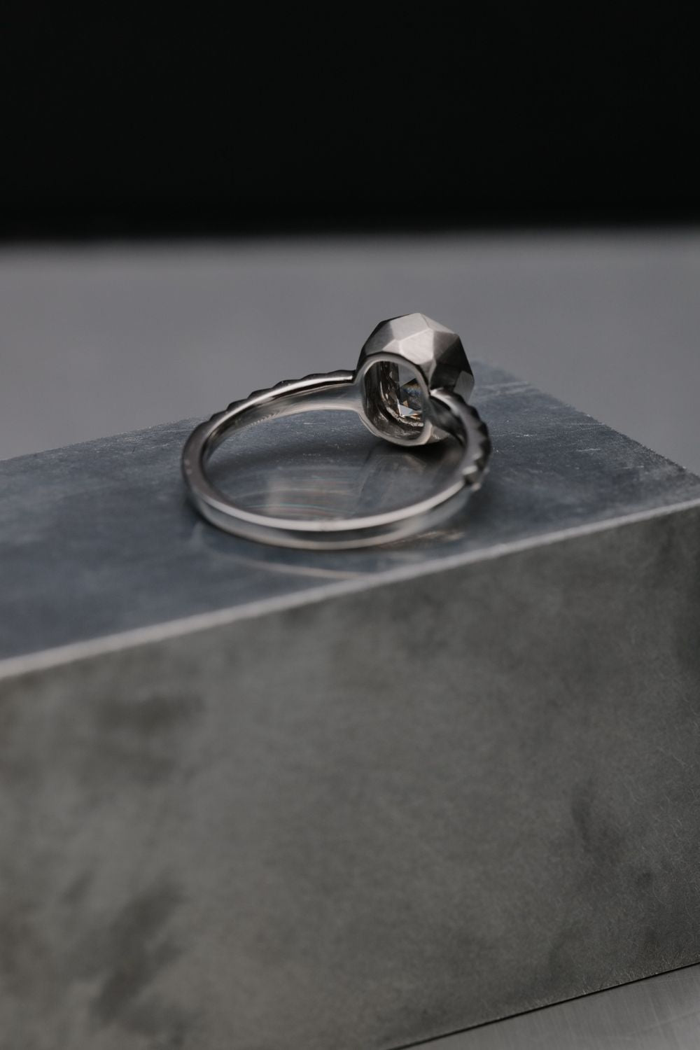 1.01ct Cushion Modified Brilliant Cut Natural Diamond Ring