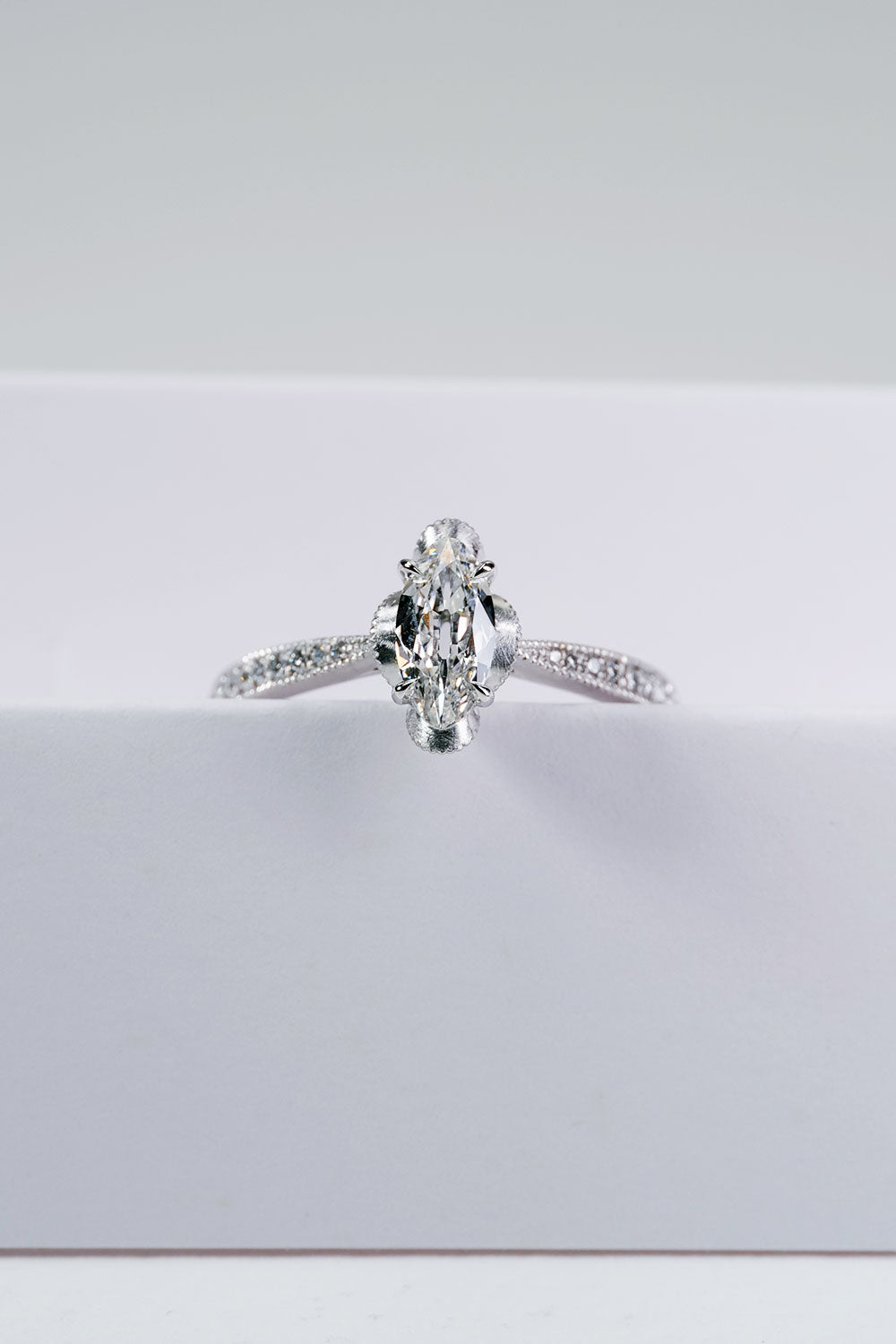 0.55ct Oval Brilliant Cut Natural Diamond Ring