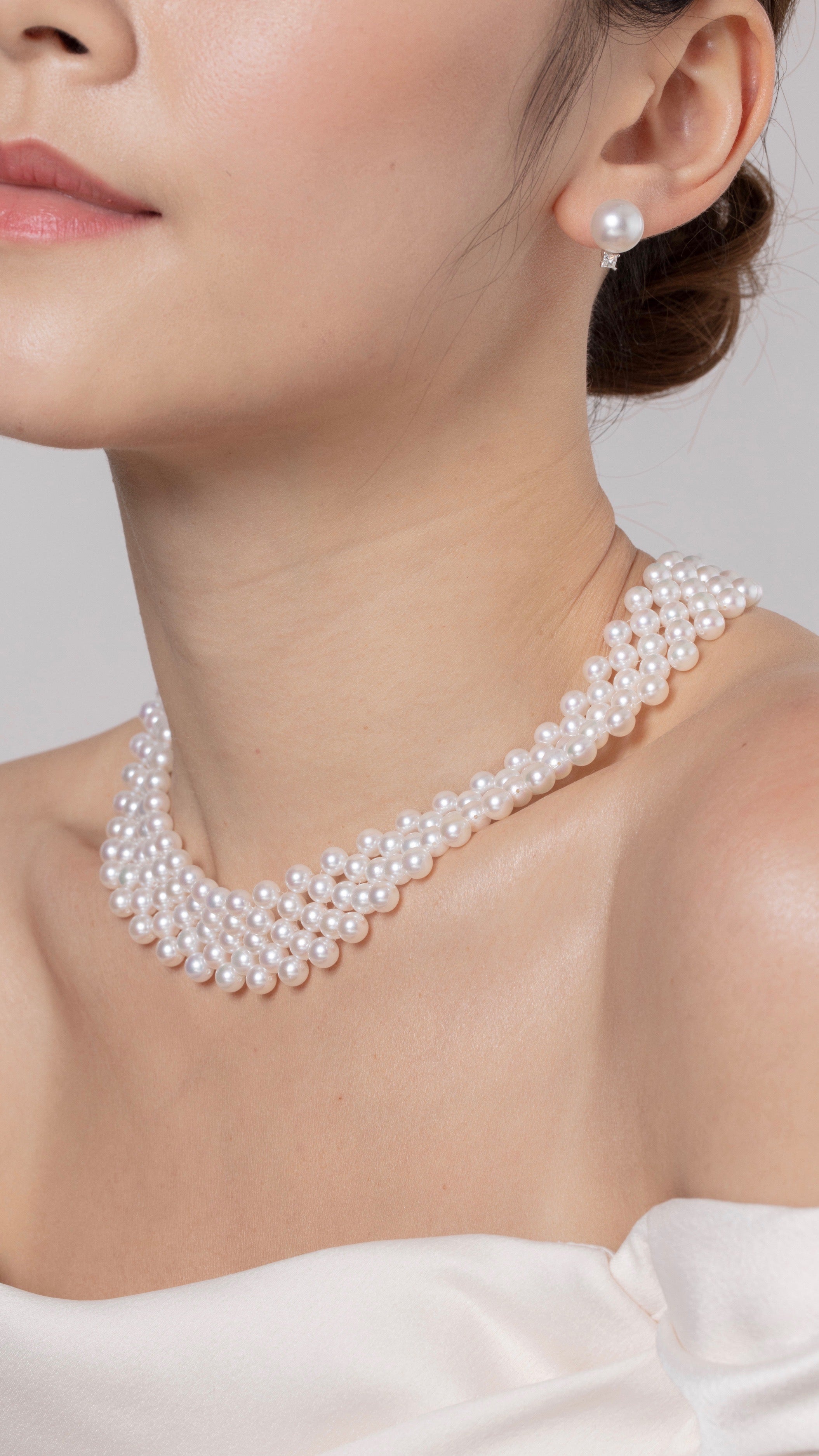 Milu Akoya Pearl Penta Necklace