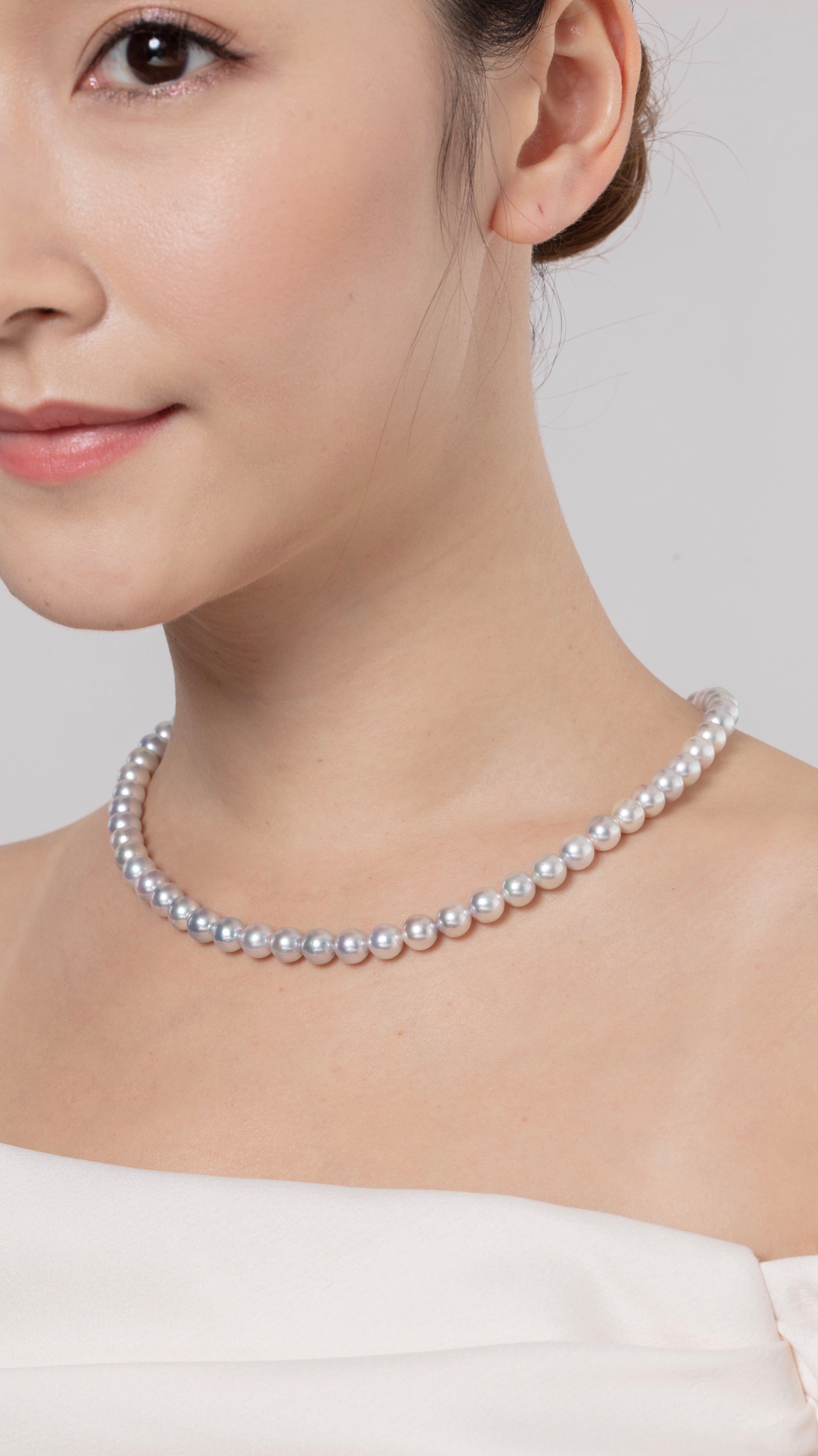 Milu Gray Madama Pearl Necklace